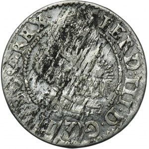 Silesia, Habsburg rule, Ferdinand III, 3 Kreuzer Glatz 1628 PH