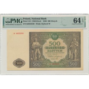 500 złotych 1946 - K - PMG 64 EPQ
