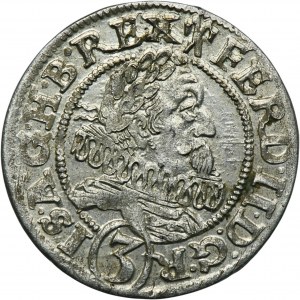 Silesia, Habsburg rule, Ferdinand II, 3 Kreuzer Breslau 1629 HR