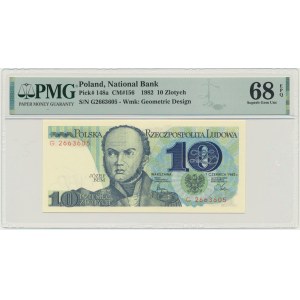 10 gold 1982 - G - PMG 68 EPQ