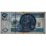 50 złotych 1994 - YA 0000939 - PMG 35 - seria zastępcza - NAJRZADSZY BANKNOT III RP