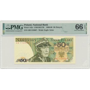 50 zlatých 1988 - GB - PMG 66 EPQ - prvý ročník