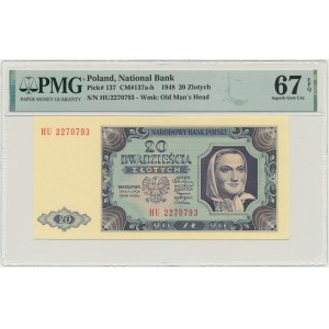 20 gold 1948 - HU - PMG 67 EPQ