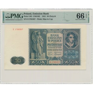 50 złotych 1941 - E - PMG 66 EPQ