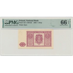 1 złoty 1946 - PMG 66 EPQ