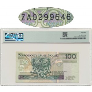 100 złotych 1994 - ZA - PMG 55 - seria zastępcza TDLR -