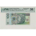 100 zlotých 1994 - YA 0005918 - PMG 50 - náhradná séria - RARE