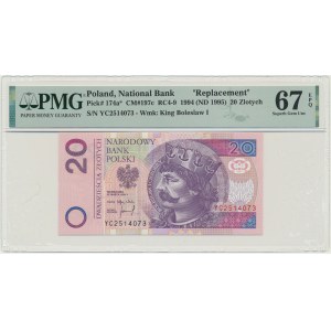 20 złotych 1994 - YC - PMG 67 EPQ - seria zastępcza