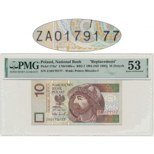 10 złotych 1994 - ZA - PMG 53 - seria zastępcza TDLR - RZADKA