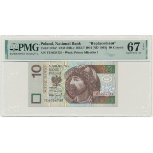 10 zlatých 1994 - YE - PMG 67 EPQ - náhradní série