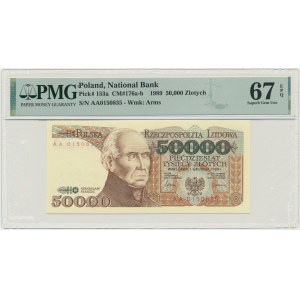50.000 zl 1989 - AA - PMG 67 EPQ