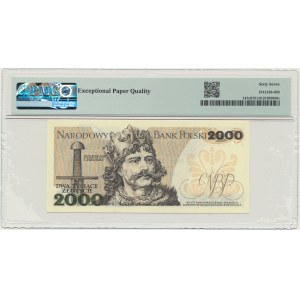 2.000 złotych 1982 - BP - PMG 67 EPQ - pierwsza seria rocznika