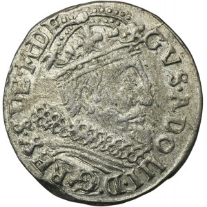 Elbląg pod panowaniem szwedzkim, Gustaw II Adolf, Trojak Elbląg 1631 - RZADSZY