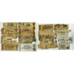 USA, zestaw banknotów (21 szt.)