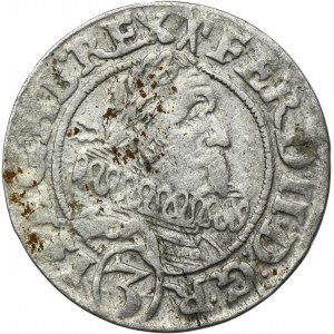 Silesia, Habsburg rule, Ferdinand II, 3 Kreuzer Breslau 1628 HR