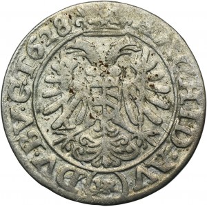 Silesia, Habsburg rule, Ferdinand II, 3 Kreuzer Breslau 1628 HR