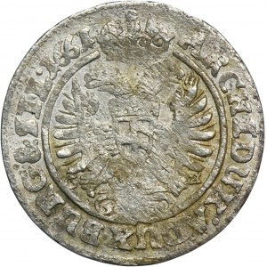 Silesia, Habsburg rule, Leopold I, 3 Kreuzer Breslau 1661 GH