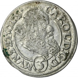 Slezsko, Ziębicko-Oleśnické knížectví, Karel II, 3 Krajcary Olesnica 1615