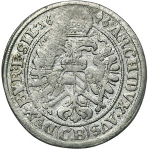 Schlesien, Habsburger Herrschaft, Leopold I., 3 Krajcary Brzeg 1696 CB