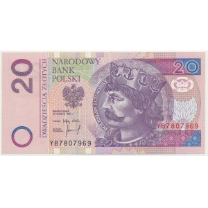 20 złotych 1994 - YB - seria zastępcza