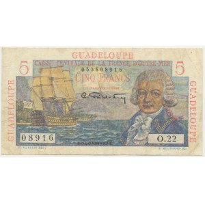 Frankreich, Guadeloupe, 5 Francs (1947-1949)