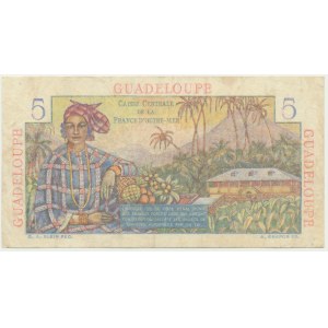 Francie, Guadeloupe, 5 franků (1947-1949)