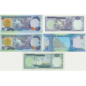 Kajmanské ostrovy, sada 1-5 USD 1974-2010 (5 ks).