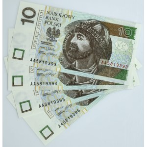 Zestaw, 10 złotych 2012 - AA - (4 szt.)