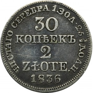 30 Kopeken = 2 Zloty Warschau 1836 MW
