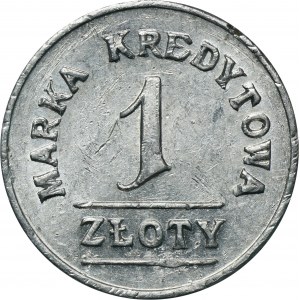 Družstvo 30. poľného delostreleckého pluku, 1 zlotý Włodawa - RARE