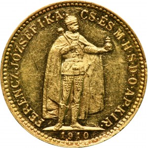 Ungarn, Franz Joseph I., 10 Kronen Kremnica 1910 KB
