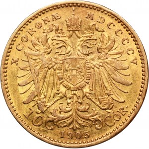 Rakousko, František Josef I., 10 korun Vídeň 1905