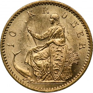Dänemark, Krystian IX, 10 Kronen Kopenhagen 1900
