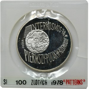 PRÓBA, 100 złotych 1978 Interkosmos, Pierwszy Polak w Kosmosie
