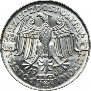 MUSTER, 100 Zloty 1966 Mieszko- und Dąbrówka-Köpfe