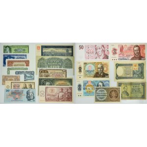 Czechoslovakia, lot 1-100 Korun 1940-1997 (20 pcs.)