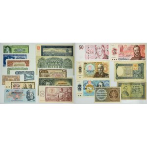 Czechosłowacja, zestaw 1-100 koron 1940-1997 (20 szt.)