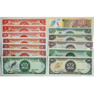 Trinidad a Tobago, sada 1-50 USD 1964-2015 (13 kusov).