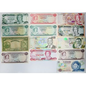 Bahamas, Satz von 1/2-3 Dollar, 4 Schillinge 1953-2008 (13 Stück).