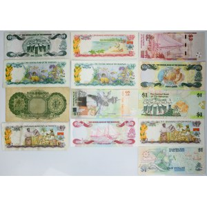 Bahamas, Satz von 1/2-3 Dollar, 4 Schillinge 1953-2008 (13 Stück).