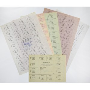 Russia, lot of food ration cards 1991 (6 pcs.)