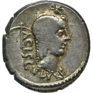 Roman Republic, L. Valerius Acisculus Denarius