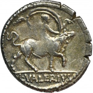 Römische Republik, L. Valerius Acisculus, Denarius