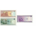 Lithuania, lot 1-5 Litai 1993-94 (3 pcs.)