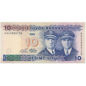 Litwa, 10 litu 1993 - KAC -
