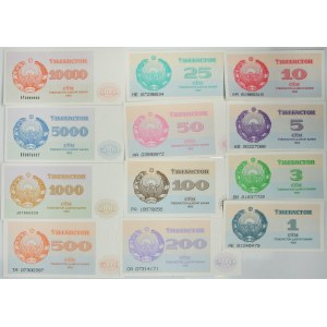 Uzbekistan, sada 1-5 000 som 1992 (12 ks)