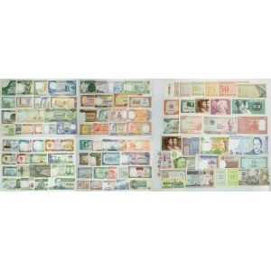Asien, Banknotensatz (ca. 100 Stück)