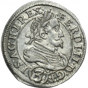 Austria, Ferdinand II, 3 Kreuzer Graz 1629