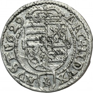 Silesia, Habsburg rule, Ferdinand III, 3 Kreuzer Glatz 1629 PH