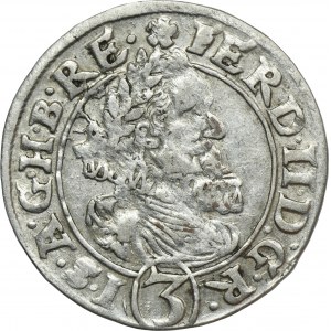 Slezsko, vláda Habsburků, Ferdinand II, 3 Krajcary Wroclaw 1626 HR - NEZNÁMÝ